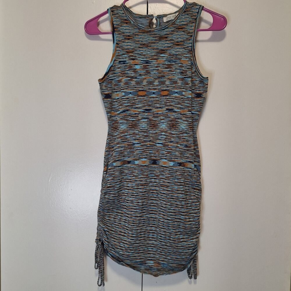 12th Tribe Blue Knit Bodycon Dress Sz Small